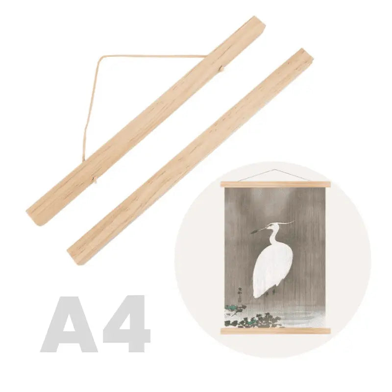 Porte-Affiche Bois Magnétique A4 Portrait