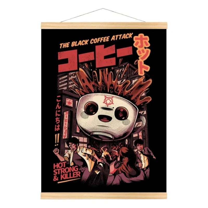 Poster del caffè nero giapponese - A3