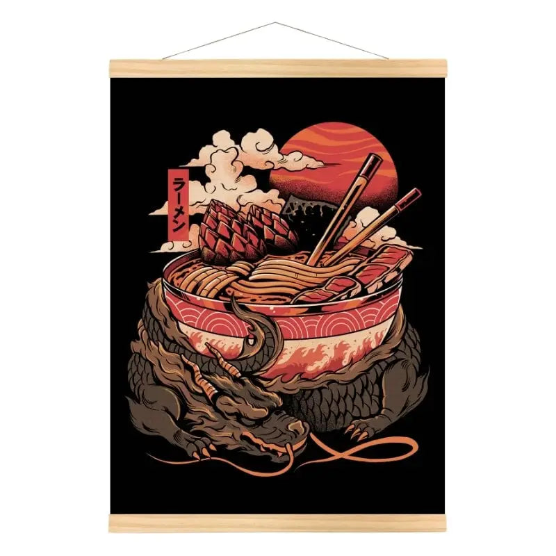 Poster del Drago Ramen giapponese - A3