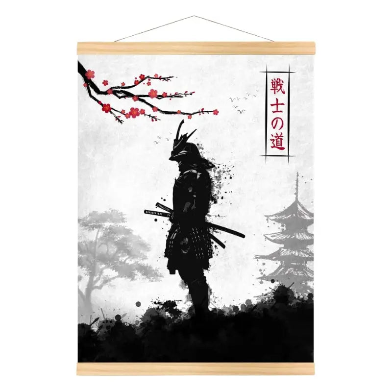 Poster del guerriero samurai giapponese - A3