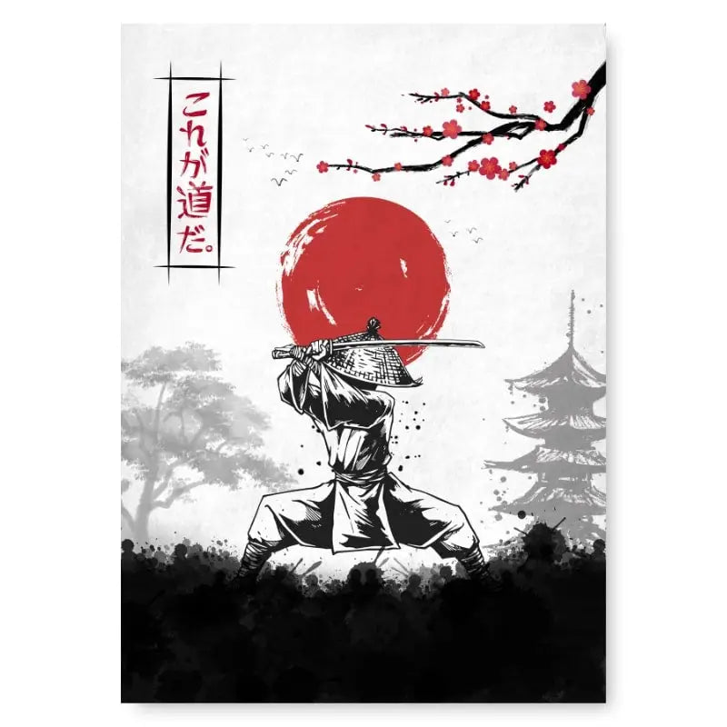 Poster del codice Bushido giapponese - A3