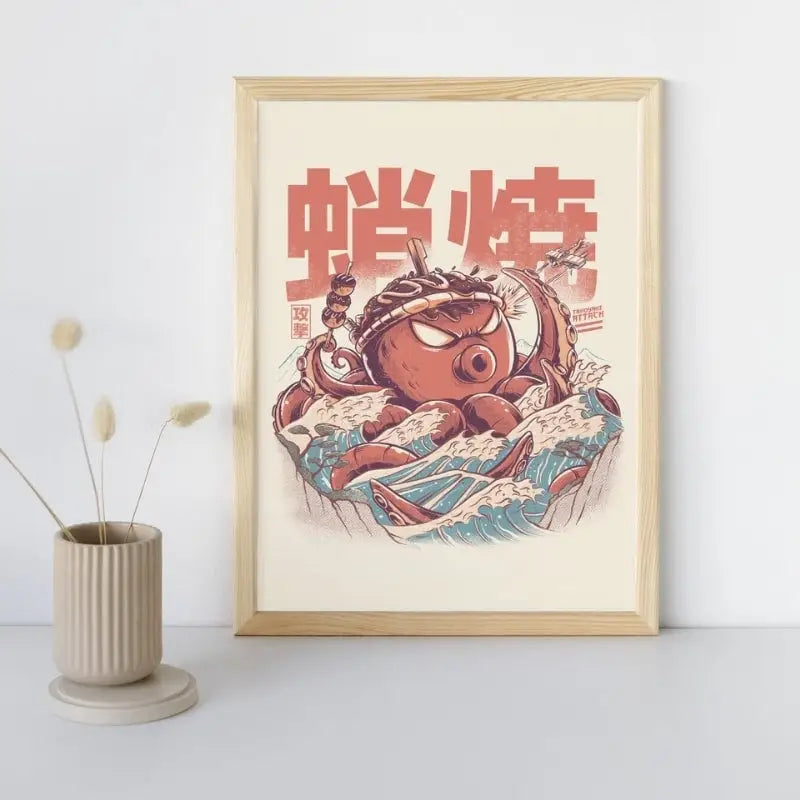 Poster giapponese Takoyaki Attack - A3