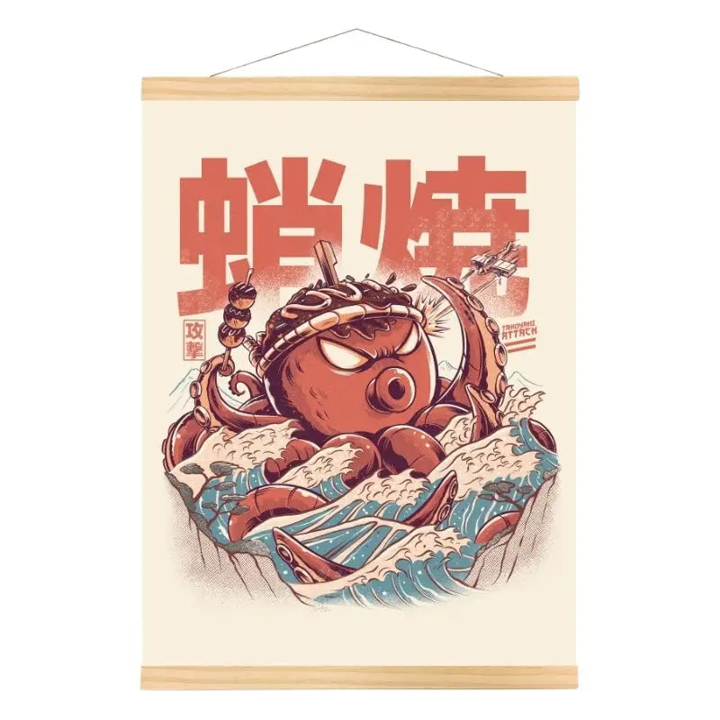Poster giapponese Takoyaki Attack - A3