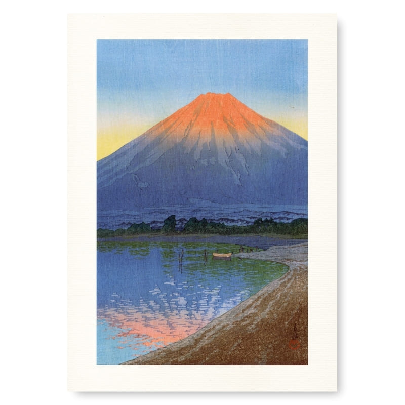 Poster giapponese Lago Yamanaka - A3