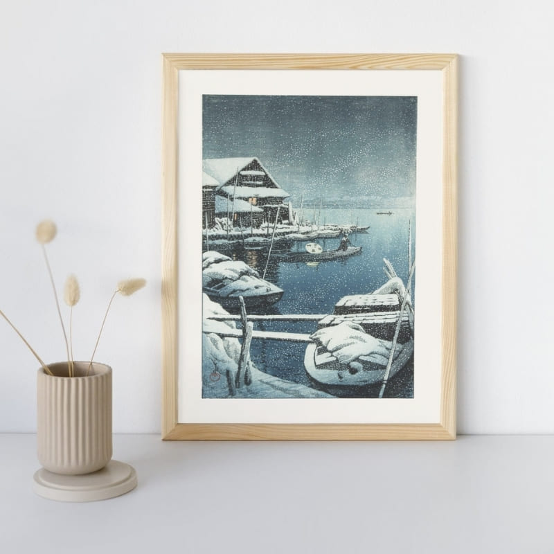 Poster Neve giapponese a Mukojima - A3