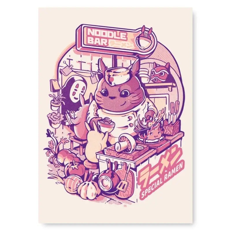Poster per bar di noodle giapponesi - A3