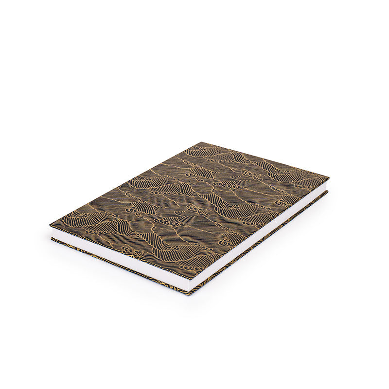 Quaderno giapponese Goshuin Mino Washi Onde nere
