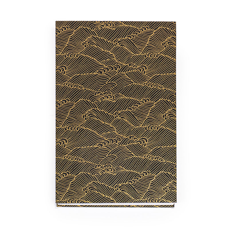 Quaderno giapponese Goshuin Mino Washi Onde nere