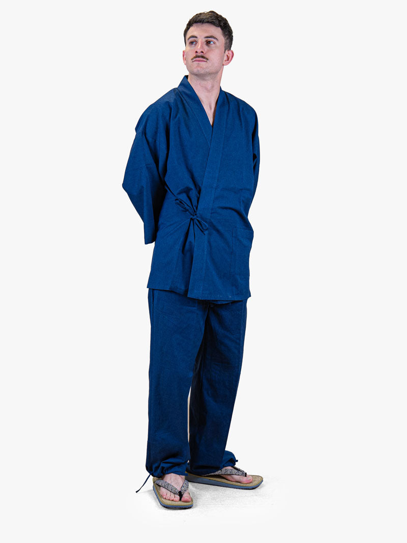 Samue Giapponese da Uomo – Blu Navy Mezza Stagione