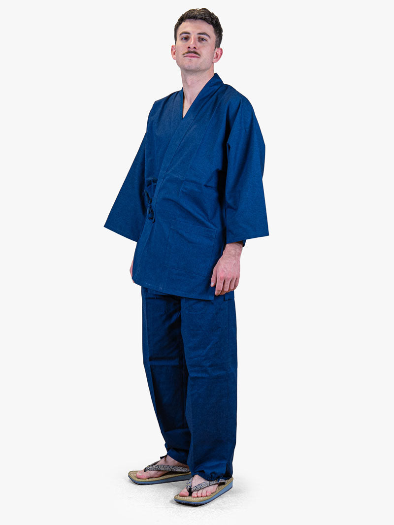 Samue Giapponese da Uomo – Blu Navy Mezza Stagione