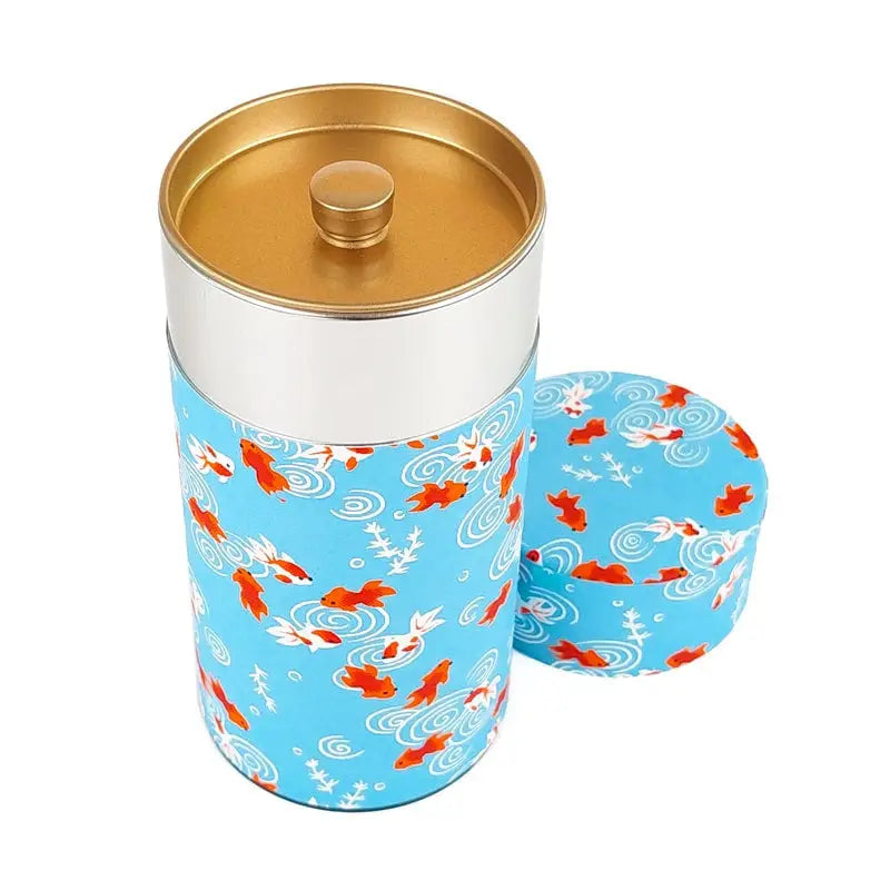 Scatola da tè giapponese Washi Kingyo