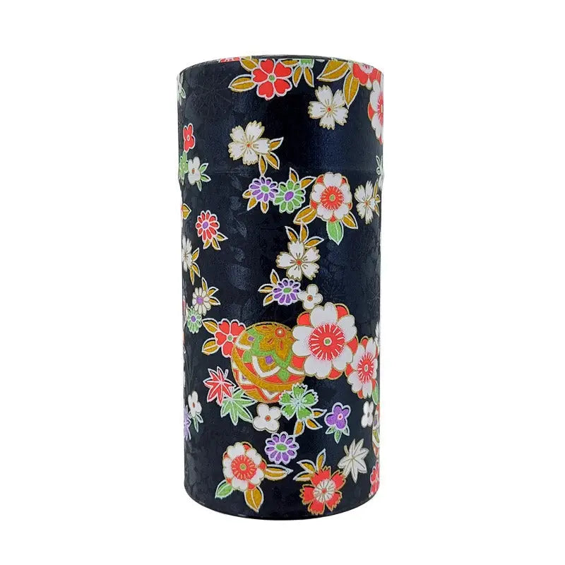 Scatola da tè in carta Washi nera