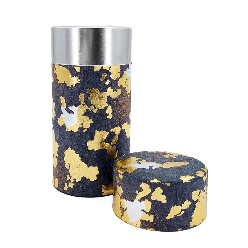 Scatola da tè in foglia d'oro