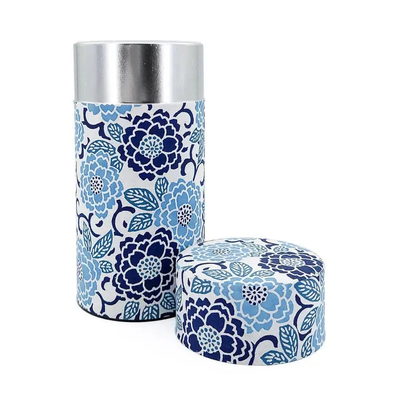 Scatola da tè Washi blu