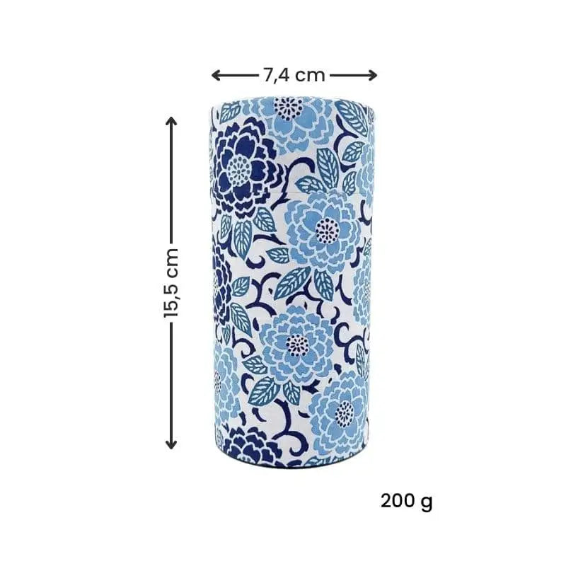 Scatola da tè Washi blu