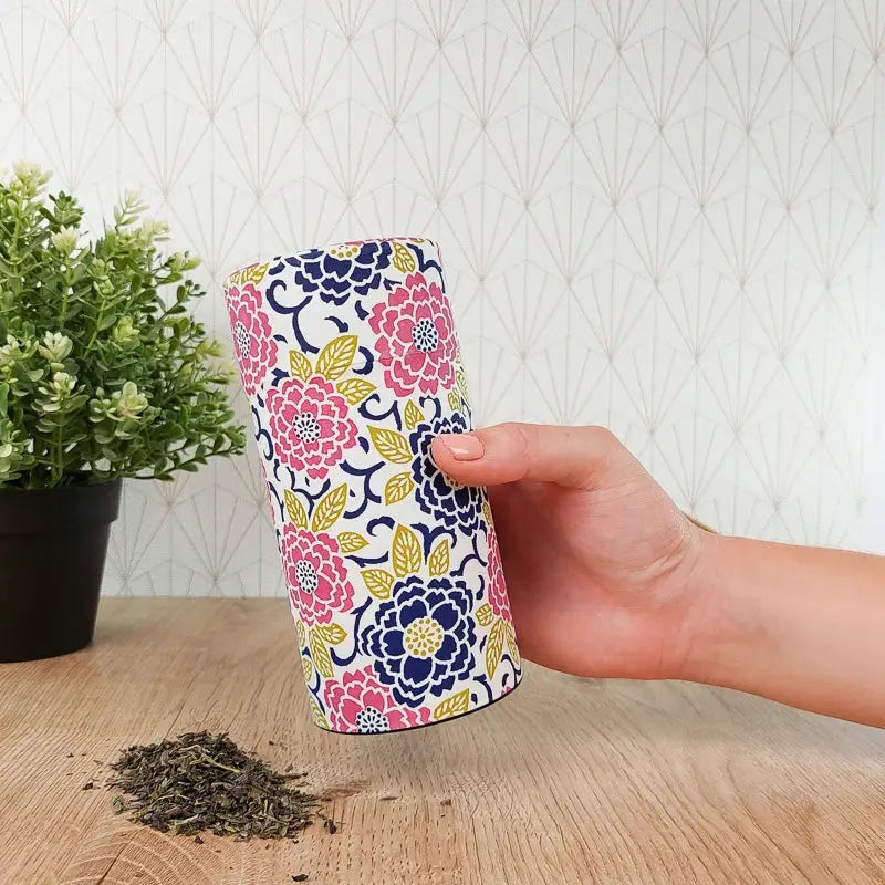 Scatola da tè Washi viola