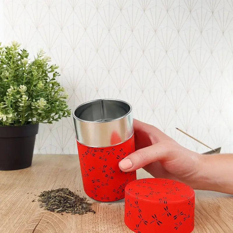 Scatola di tè sfuso Red Dragonfly