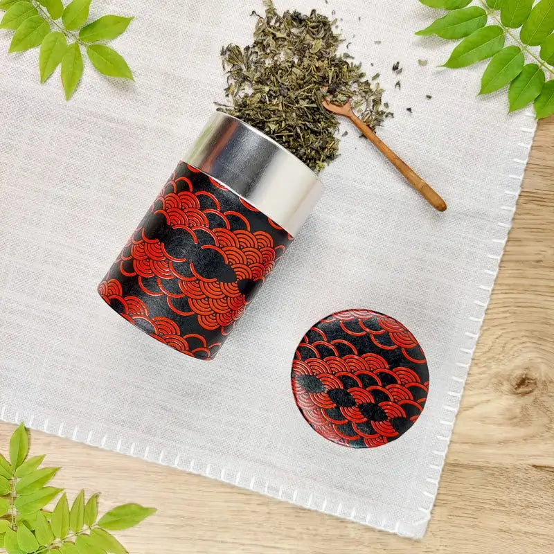 Scatola di tè sfuso Seigaiha