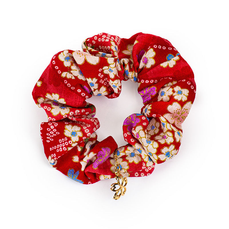 Scrunchie Giapponese - Motivo Floreale