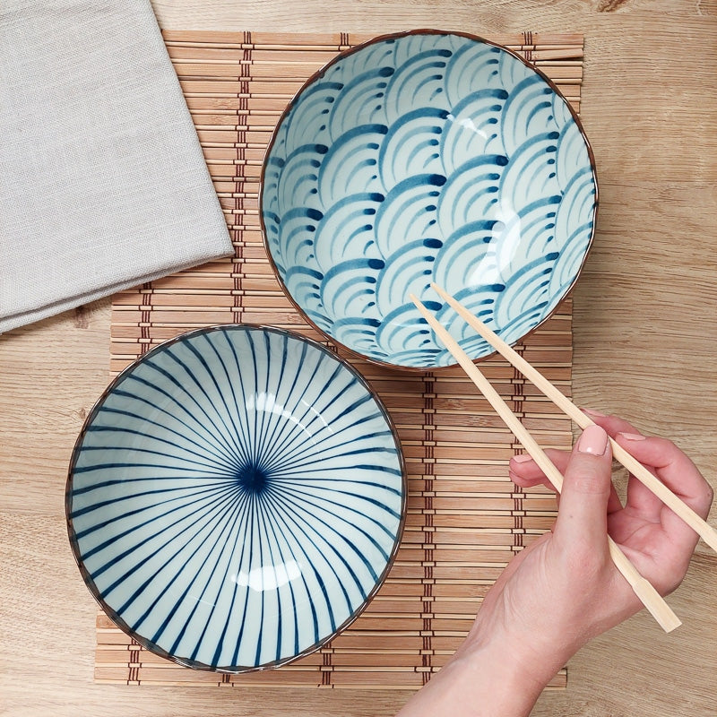 Set di 2 ciotole per ramen giapponesi