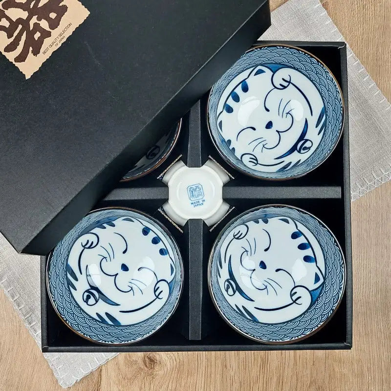 Set di 5 ciotole Maneki Neko