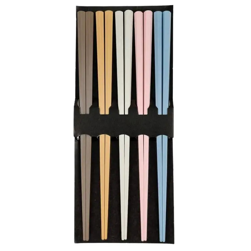 Set di 5 paia di bacchette pastello