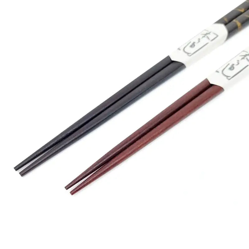 Set di bacchette giapponesi in ebano laccato