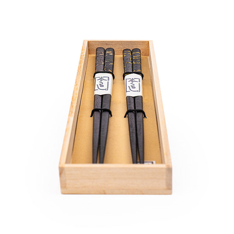 Set Bacchette Giapponesi - Ebano Laccato