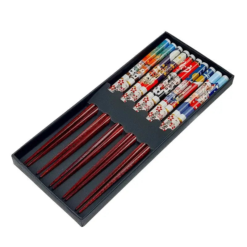 Set di bacchette giapponesi Maneki Neko