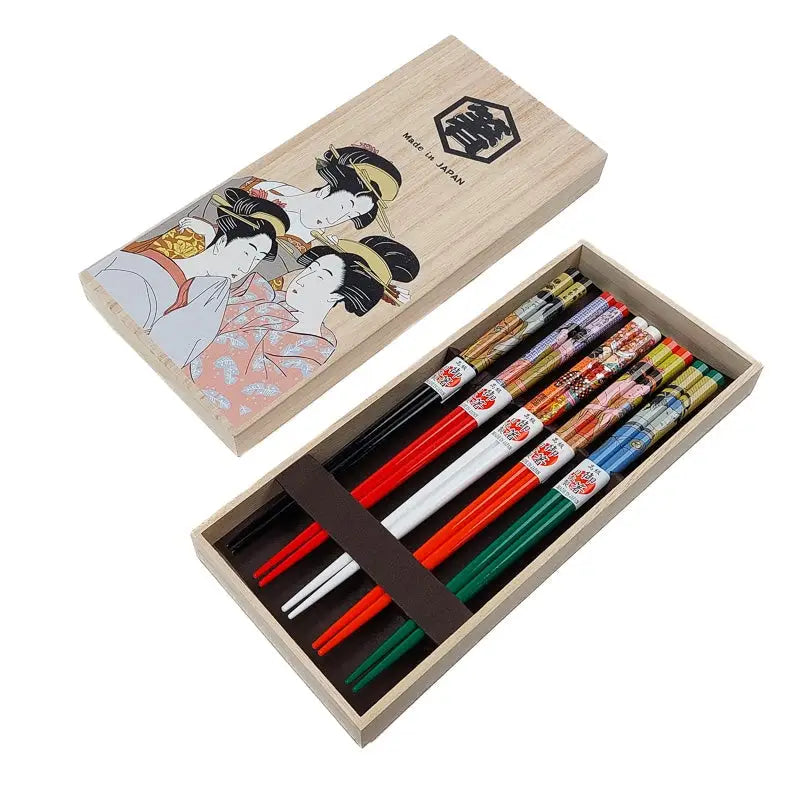 Set di bacchette giapponesi Ukiyo-e
