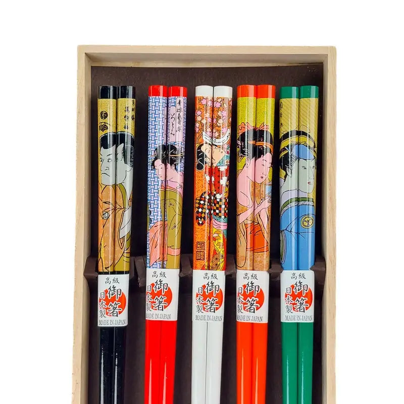 Set di bacchette giapponesi Ukiyo-e