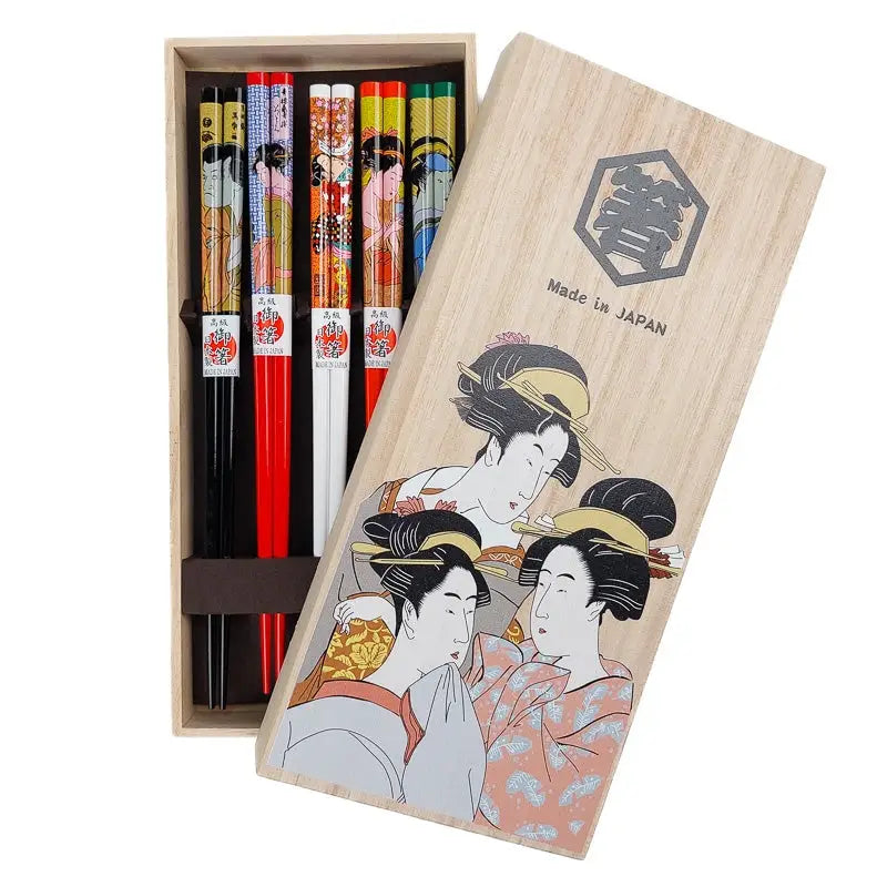 Set di bacchette giapponesi Ukiyo-e