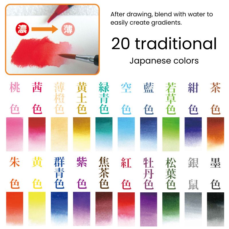 Set Brush Pen Per Acquarelli SAI