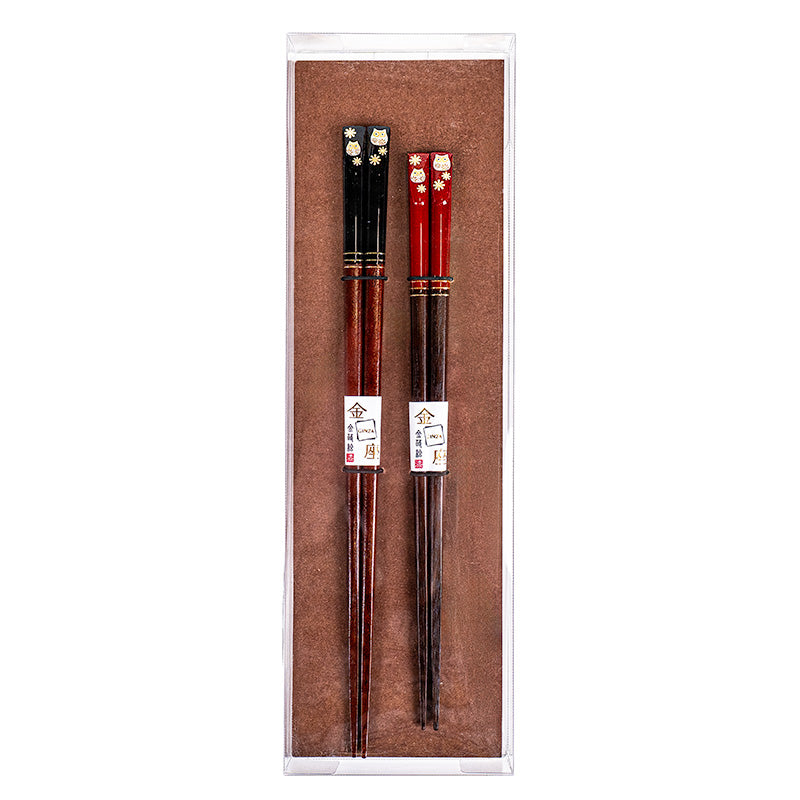 Set da due bacchette giapponesi ’Gufo’