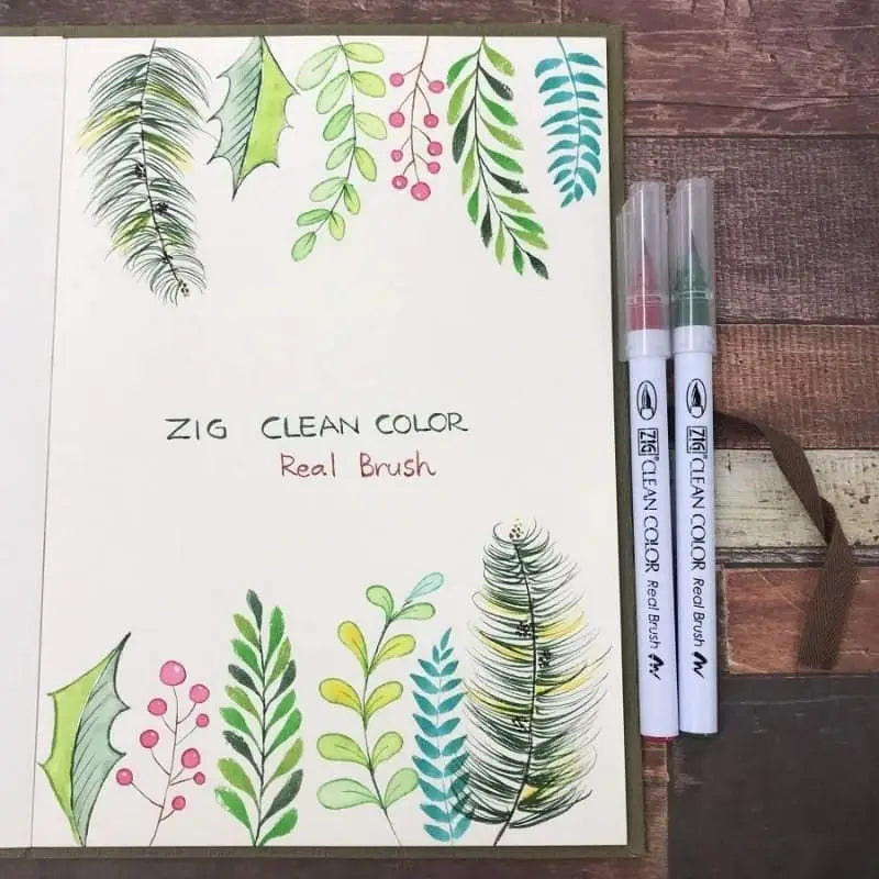 Set di 24 penne a pennello ZIG Extra-Fine