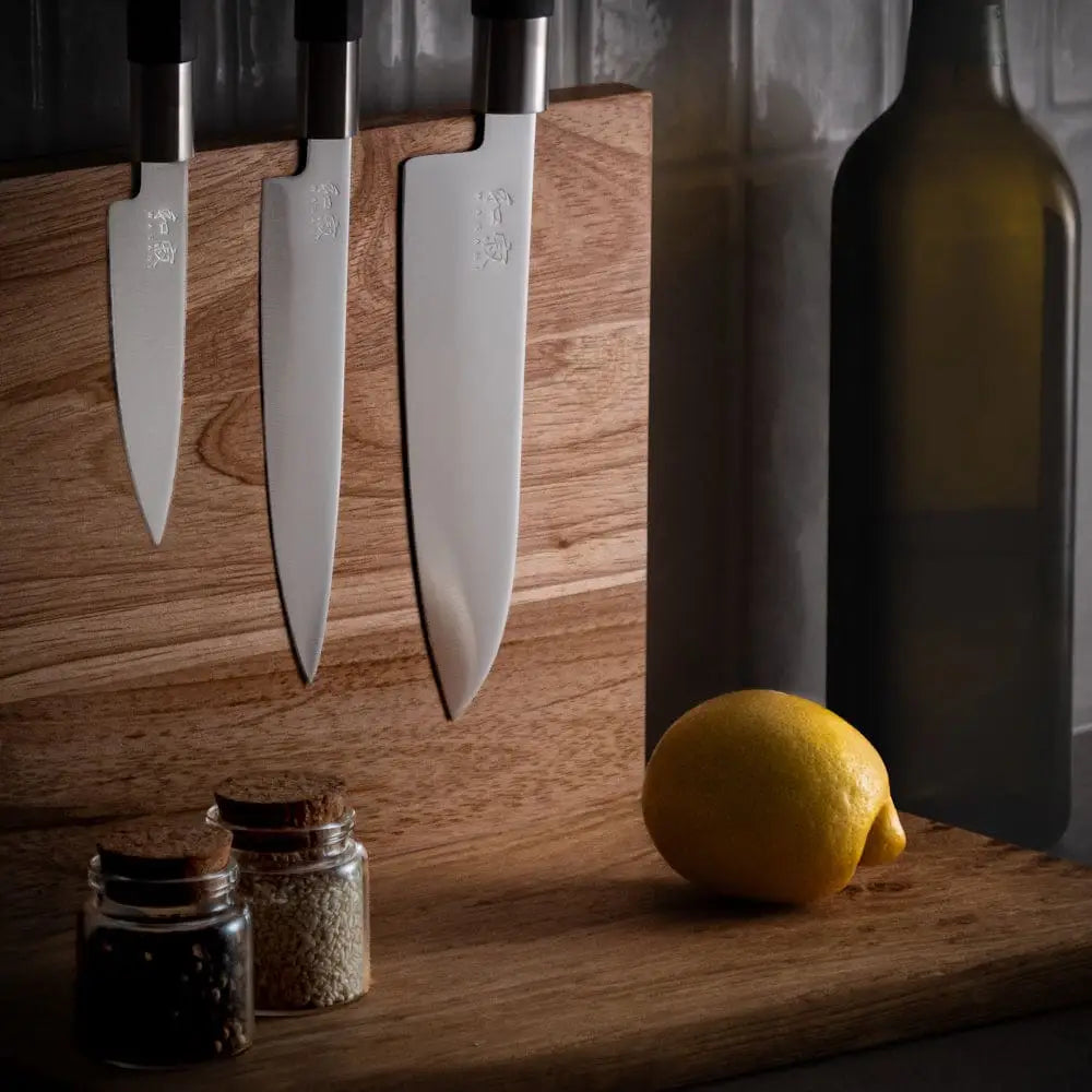 Set di 3 coltelli giapponesi KAI Wasabi Black