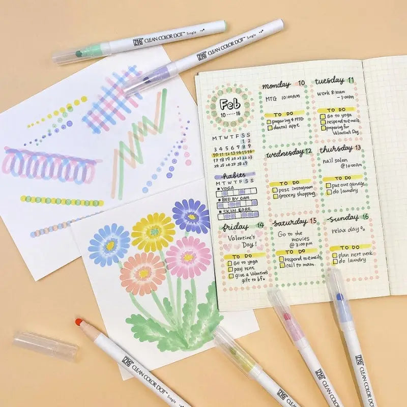 Set di 6 evidenziatori Dot Mild