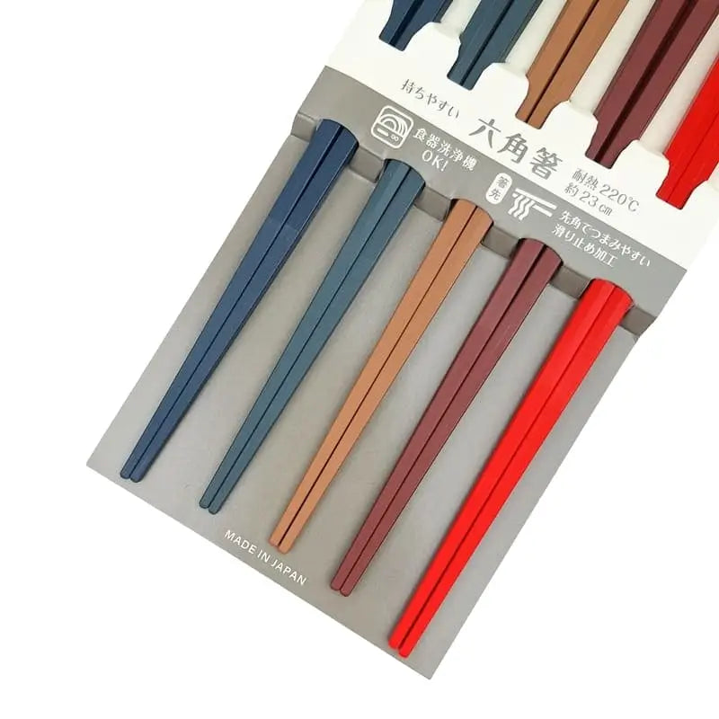 Set di bacchette giapponesi esagonali