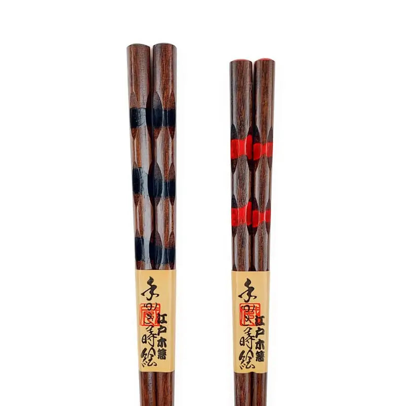 Duo di bacchette giapponesi in legno