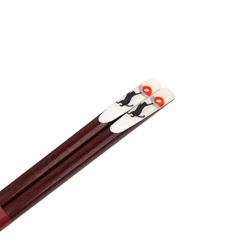 Set di bacchette giapponesi Neko Tsubaki