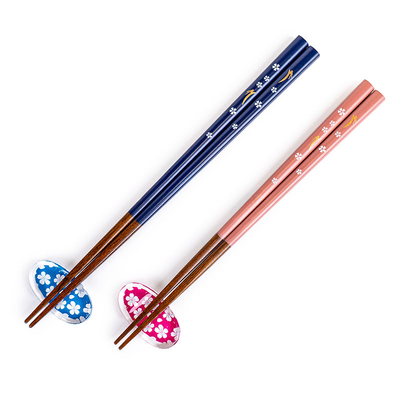 Set di bacchette giapponesi Sakura Usagi e supporti