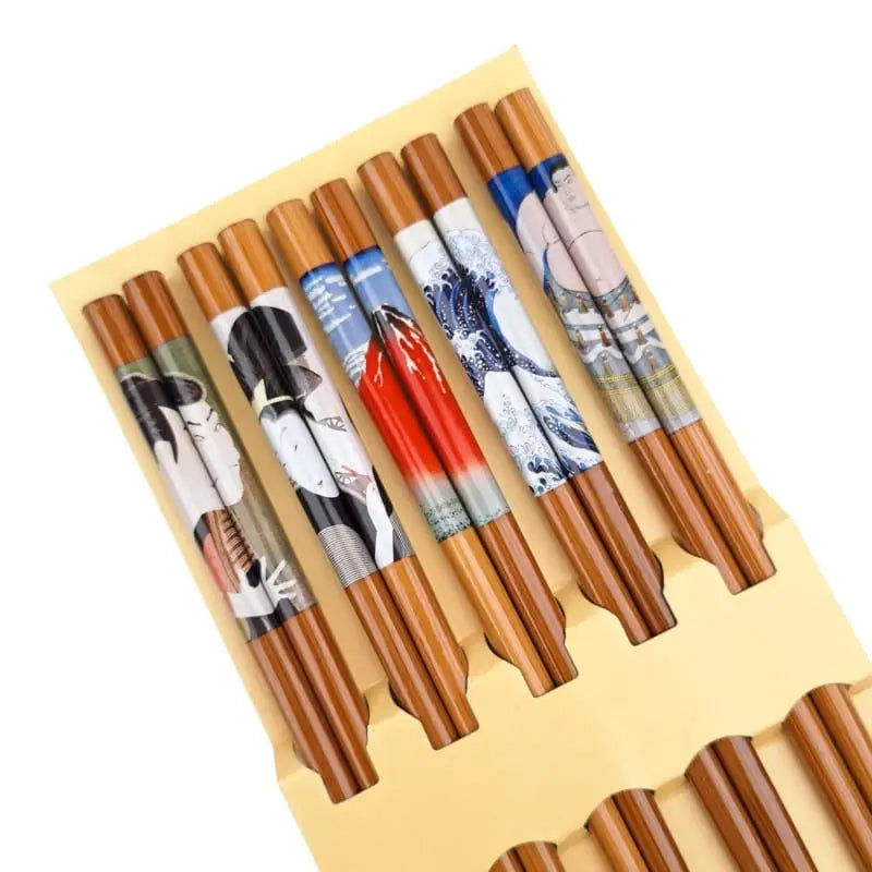 Set di bacchette giapponesi Ukiyo e