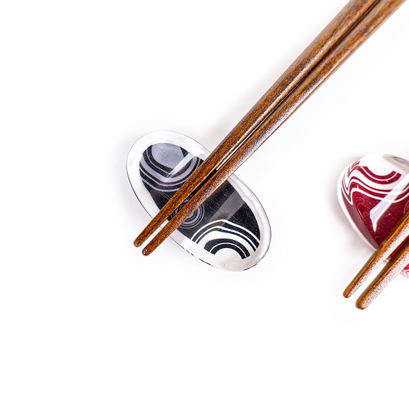 Set di bacchette giapponesi Uzumaki e supporti