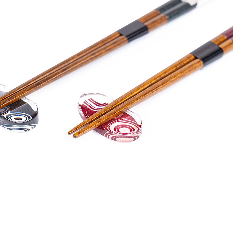 Set di bacchette giapponesi Uzumaki e supporti