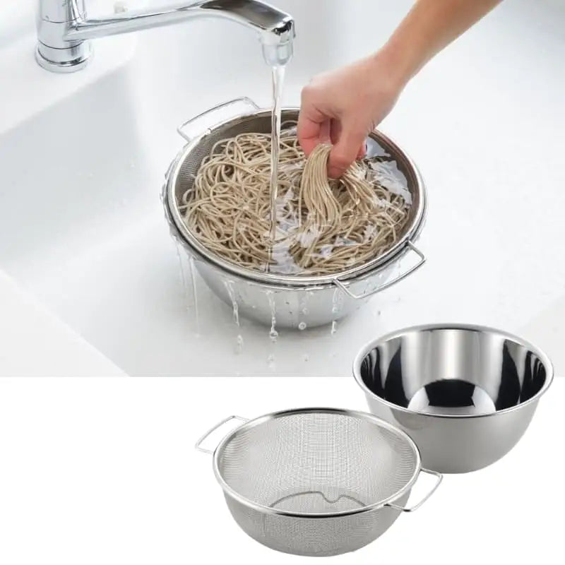 Set di ciotola e scolapasta per riso giapponese