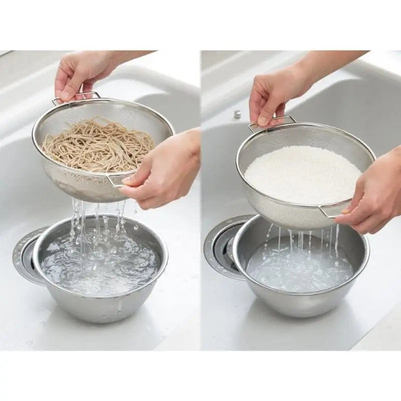 Set di ciotola e scolapasta per riso giapponese