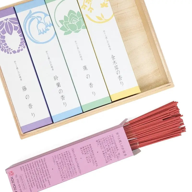 Set regalo di incenso giapponese naturale