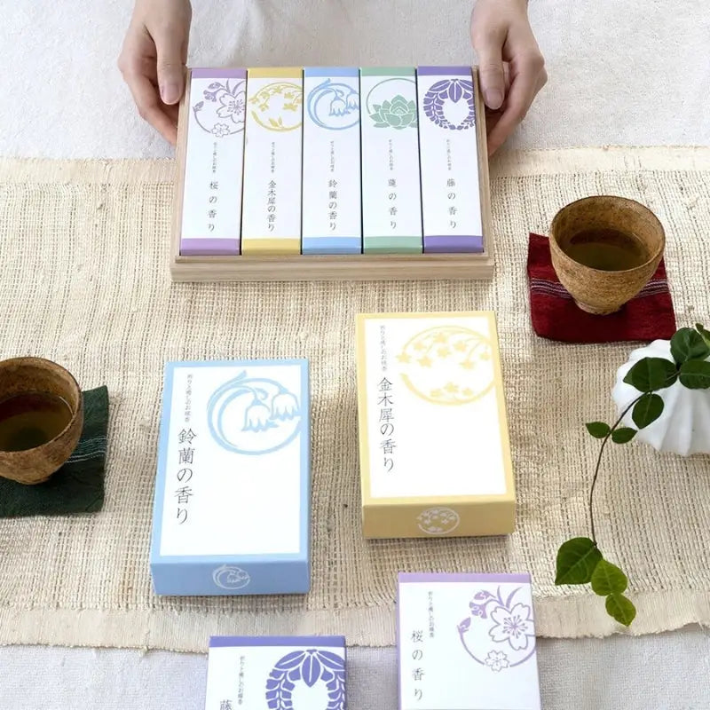 Set regalo di incenso giapponese naturale