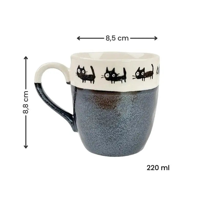 Set di tazze per gatti giapponesi
