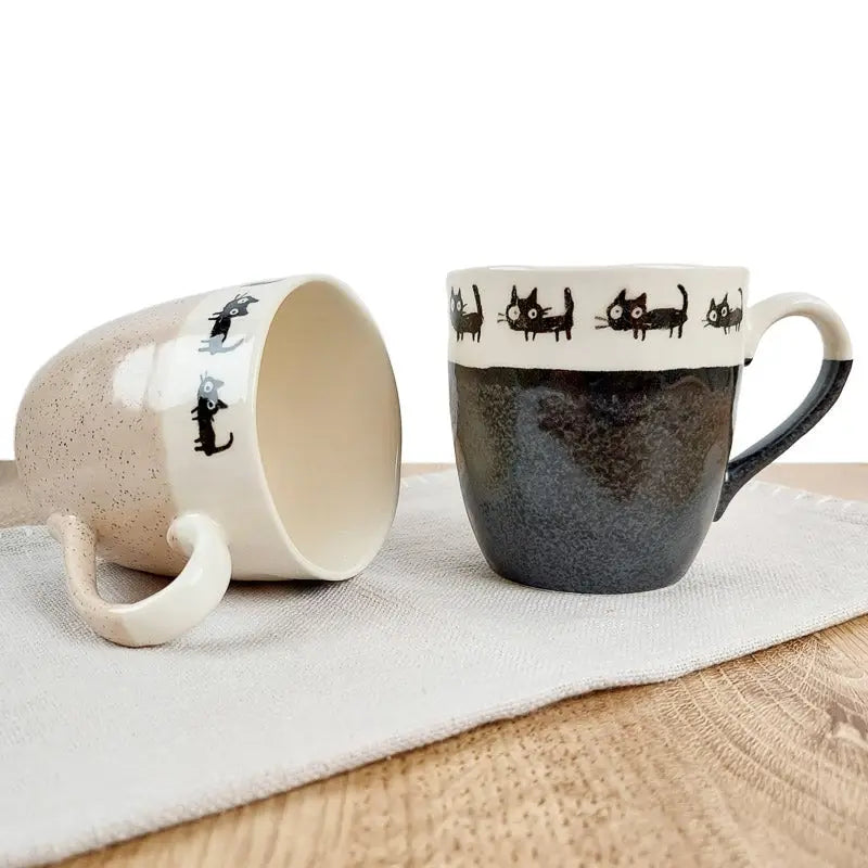 Set di tazze per gatti giapponesi